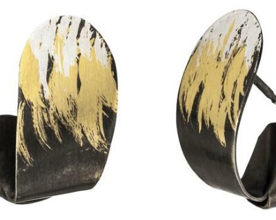 Ohrringe aus der Serie Calico - Silber und vergoldet